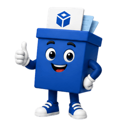 Boxy, the InsureBox mascot